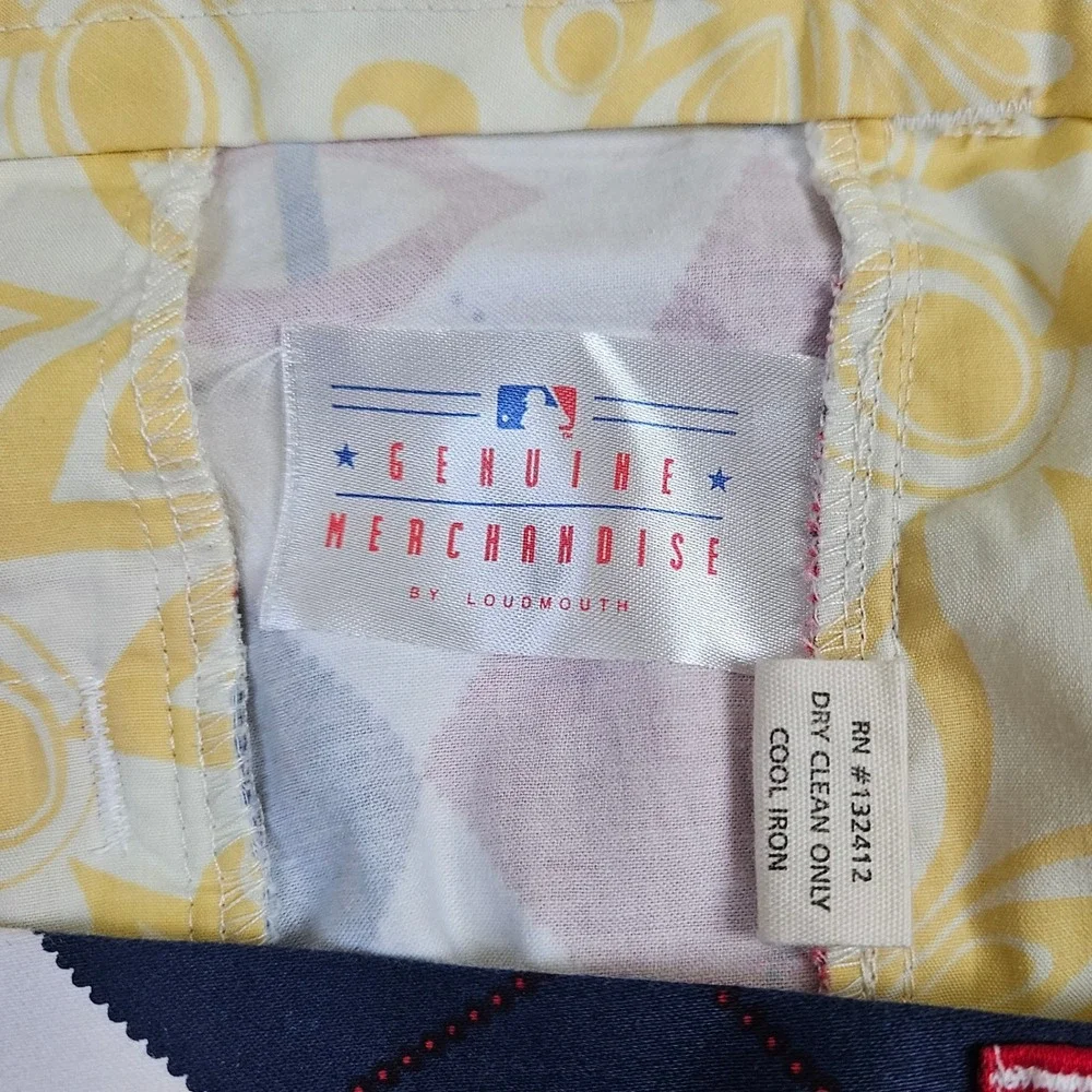 Men's MLB Loudmouth Minnesota Twins Shorts Argyle Baseball Golf Red Blue Size 44